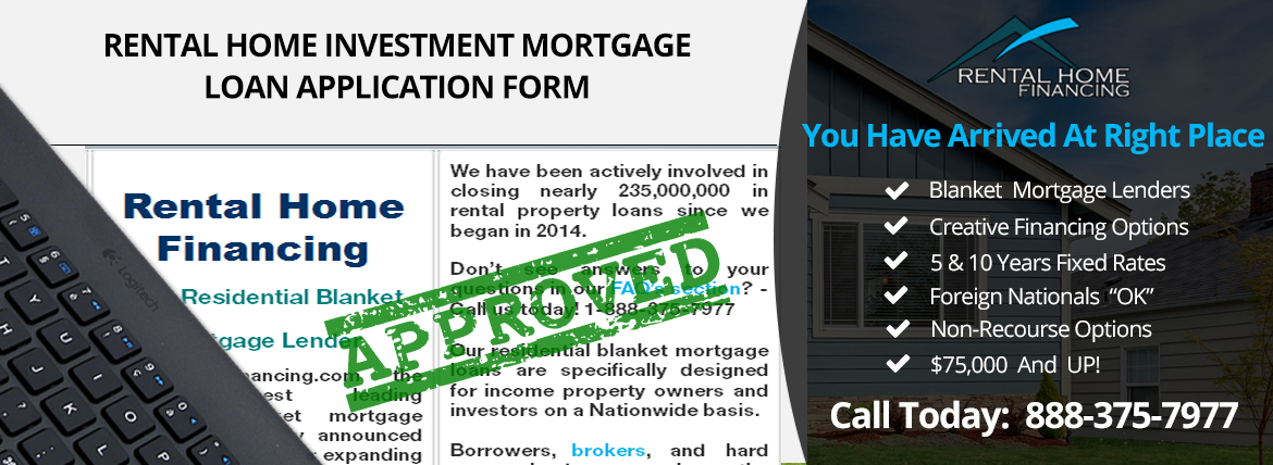 Multifamily blanket mortgage loan lender for investment properties