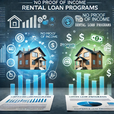 Loans with no income proof - comparing rental property mortgage programs
